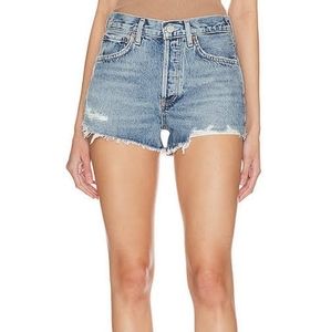 AGOLDE cut off jean  shorts